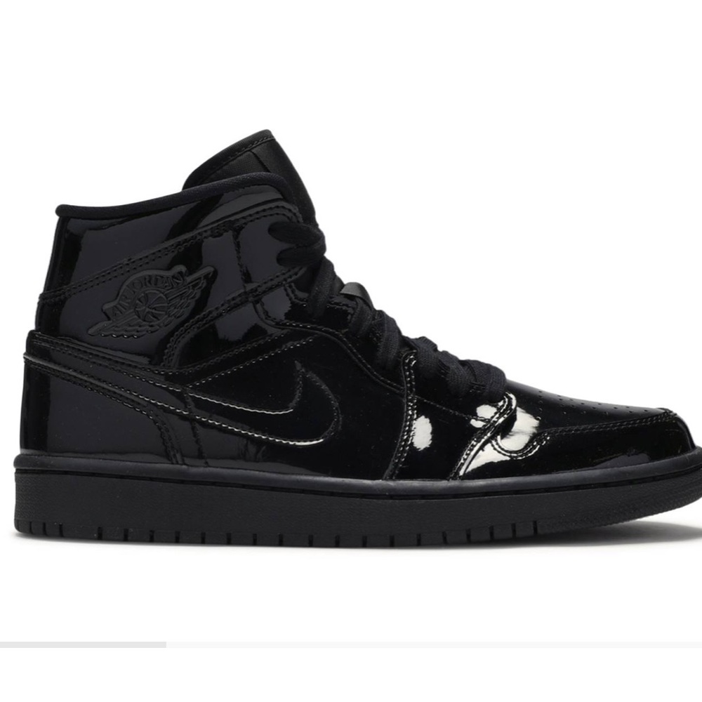 Nike Women's Black Patent Leather High-Top Sneakers